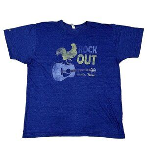Rock Out Austin Texas Blue T-Shirt Size XL